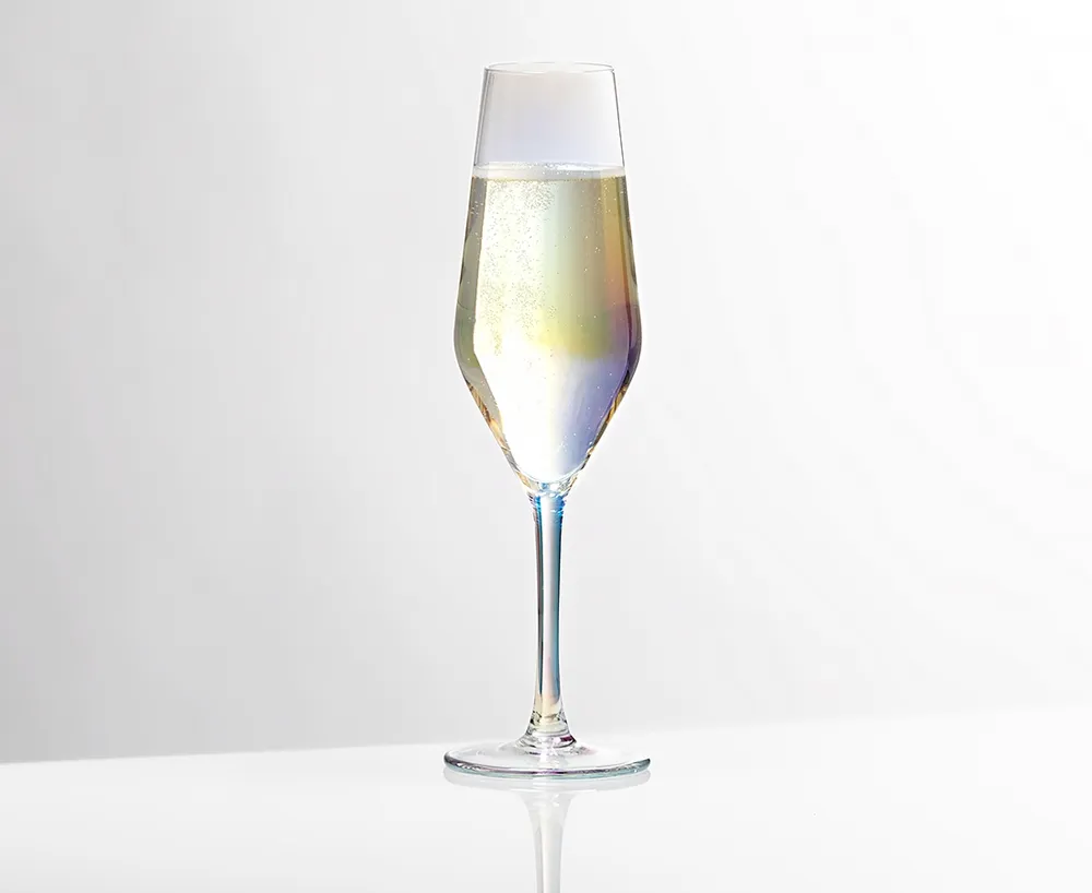 Rainbow Champagne Flute