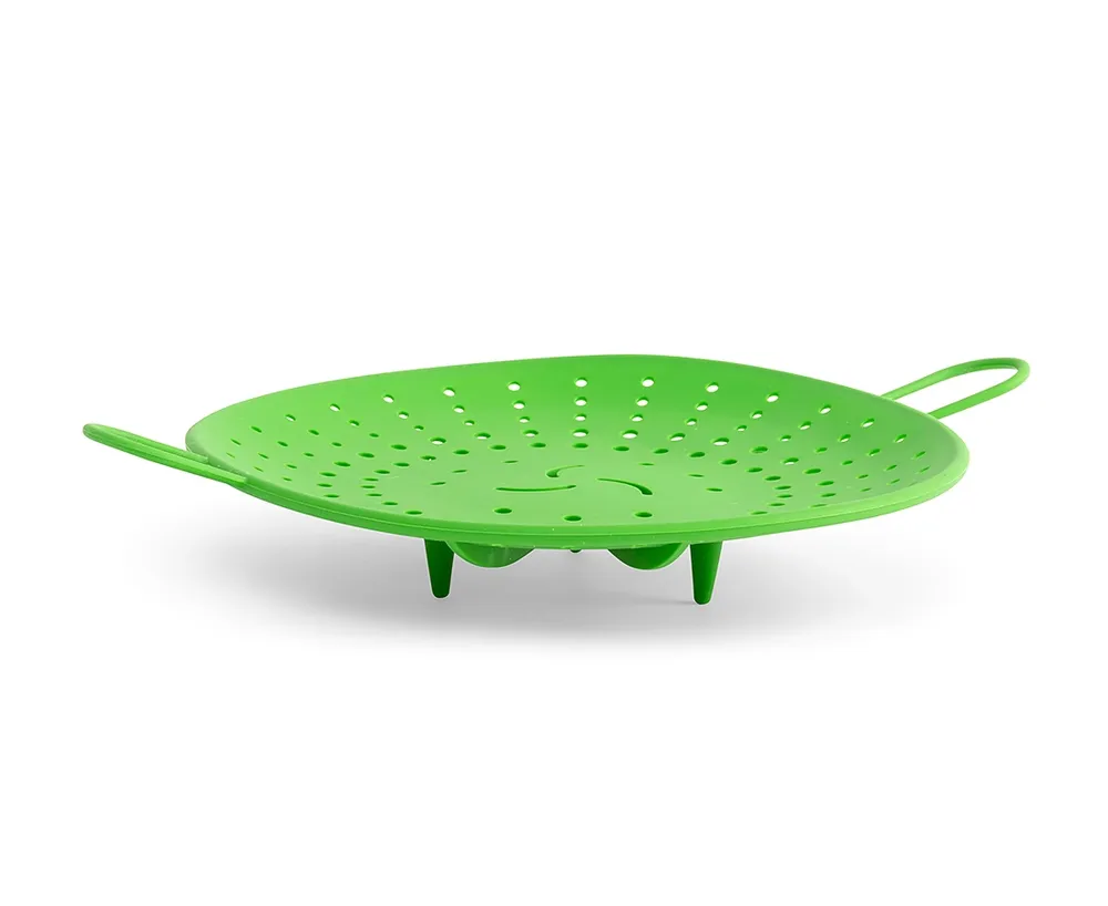 thinkkitchen Silicone Vegetable Steamer, Green