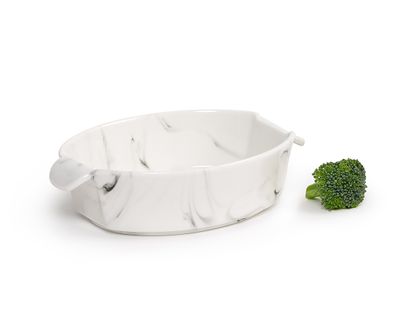 Remy Olivier Andrea Mini Oval Baking Dish, Marble