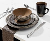 Tahiti Mocha 16-Pc Dinnerware Set