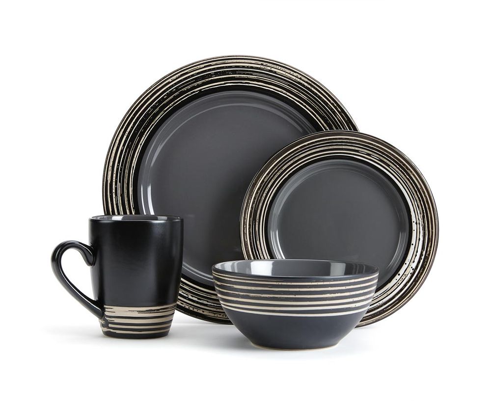 Tahiti Granite 16-Pc Style Dinnerware Set 