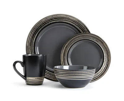 Tahiti Granite 16-Pc Style Dinnerware Set 