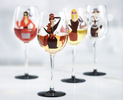 Chic Wine Glasses, Set of 4