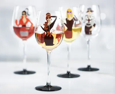 Chic Wine Glasses, Set of 4