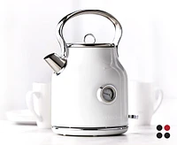 thinkkitchen Retro Electric Kettle, 1.7 L, White