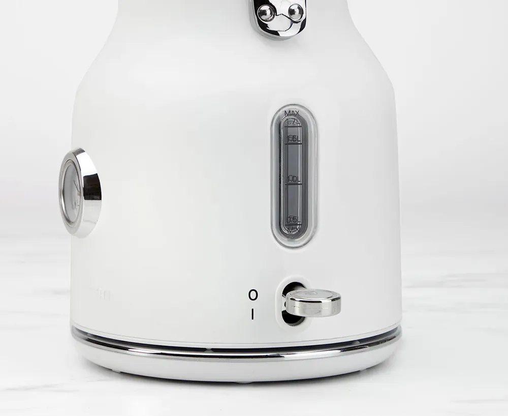 thinkkitchen Retro Electric Kettle, 1.7 L, White