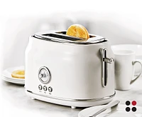 thinkkitchen Retro 2-Slice Toaster, White