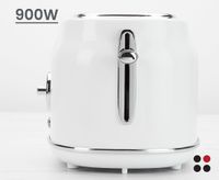 thinkkitchen Retro 2-Slice Toaster, White