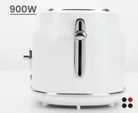 thinkkitchen Retro 2-Slice Toaster, White