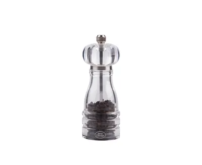 Remy Olivier "Fiori" Clear Pepper Mill, 6"