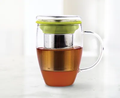 Travel Tea Mug with Glass Cap