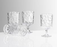 Crystal Acrylic Stackable Cups, Set of 4, Clear