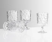 Crystal Acrylic Stackable Cups, Set of 4, Clear