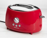 Vintage Two-Slice Toaster, 700w, Red