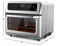 Chefman Dual-Function Air Fryer + Toaster Oven Combo, 20 L