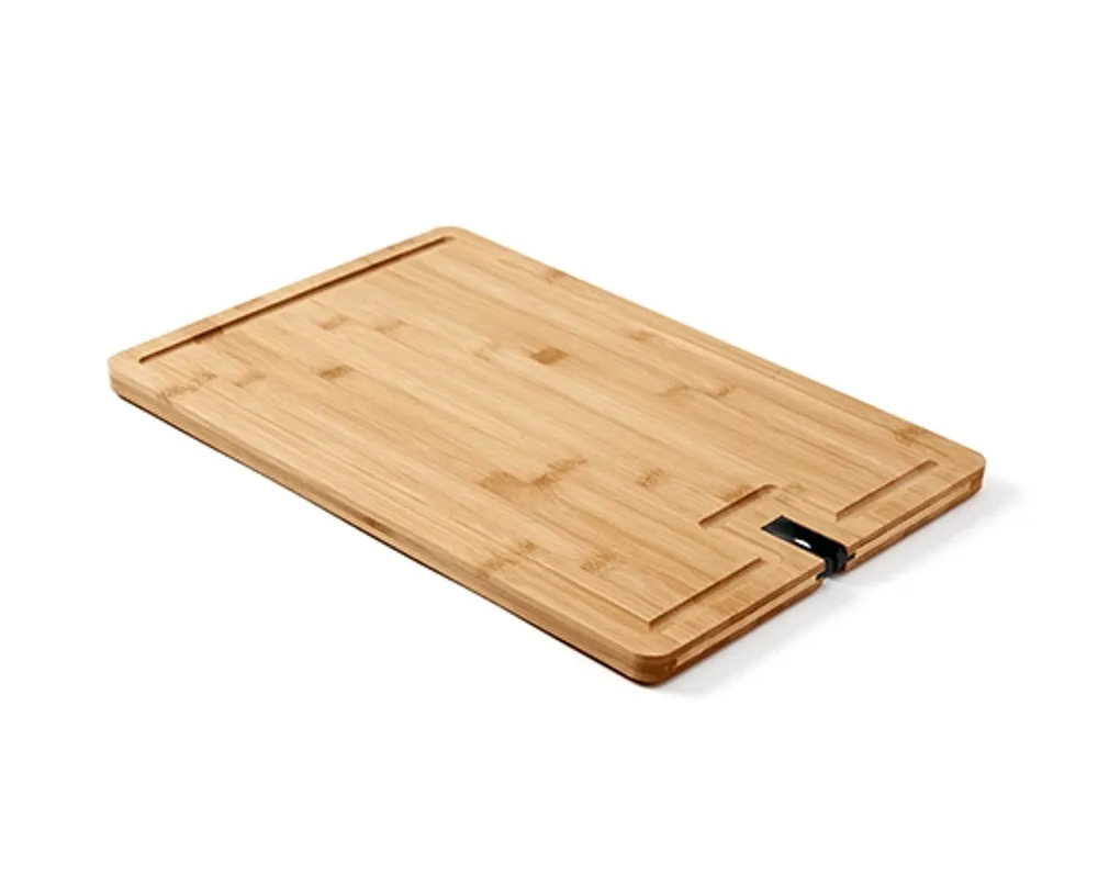 Bamboo Cutting Board with Built-In Knife Sharpener