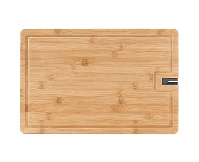 Bamboo Cutting Board with Built-In Knife Sharpener