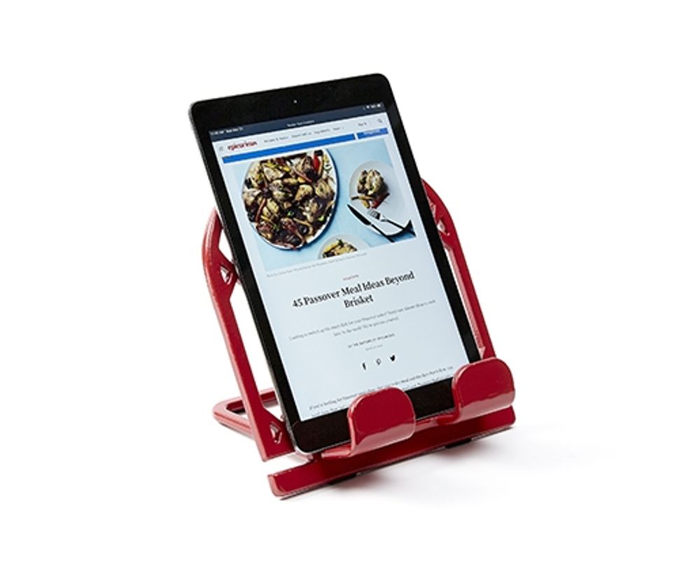 thinkkitchen Cast Iron iPad Holder, Red