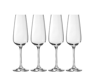 Jessica Harnois Atmosphere Champagne Flute Glasses, Set of 4