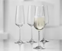 Jessica Harnois Atmosphere Champagne Flute Glasses, Set of 4