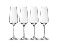 Jessica Harnois Atmosphere Champagne Flute Glasses, Set of 4