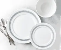 Copenhagen 12-Pc Dinnerware Set, Grey