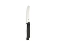 Victorinox Serrated Round Knife, Black, 4.25"