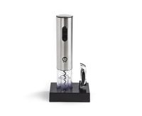 Monsieur Bar Blue Bolt Electric Wine Opener, Silver