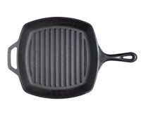 Lodge Logic Cast Iron Square Grill Pan, 10.5"