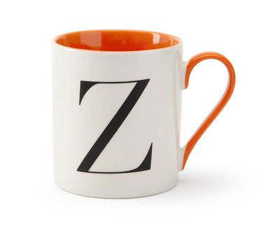 Monogrammed Mug "Z", Orange