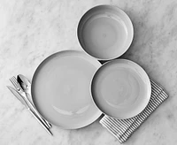 Carbon 12-Pc Dinnerware Set, Grey