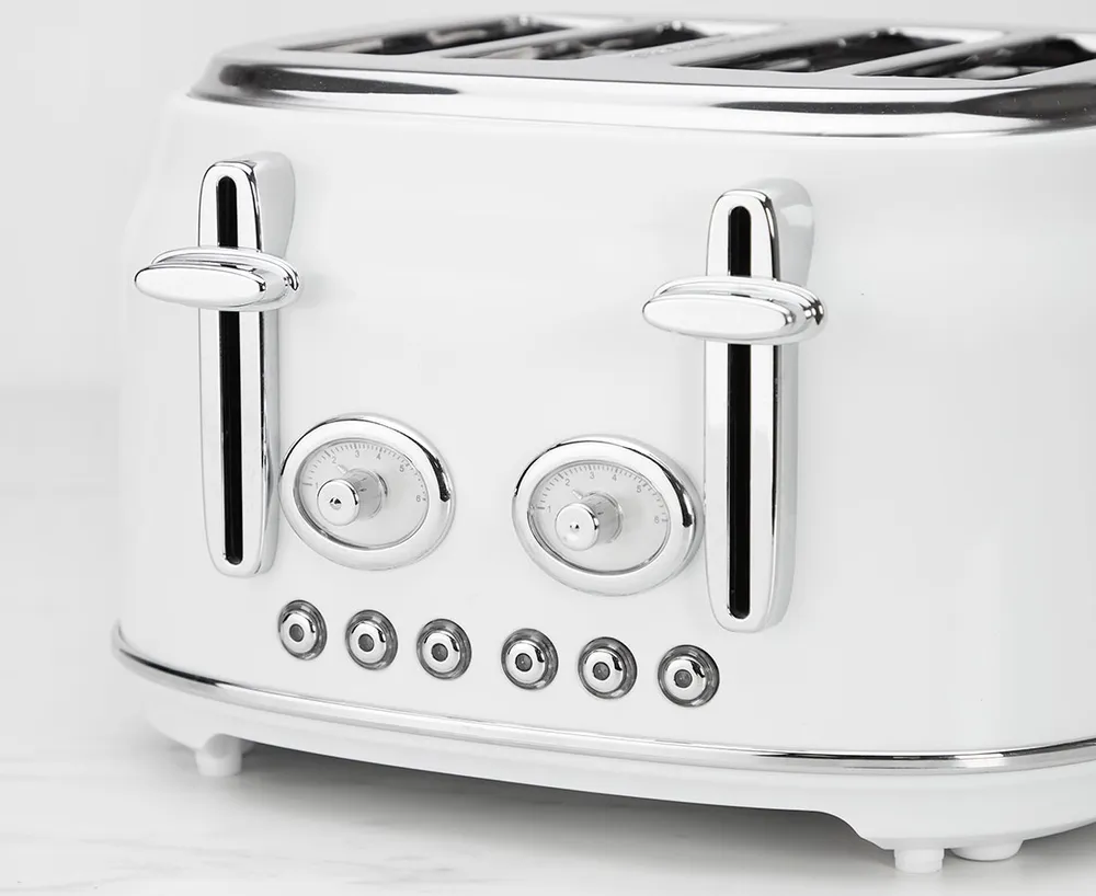 thinkkitchen Retro Toaster, White