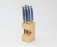 Laguiole Al Fresco 6-Pc Knife Set with Pine Box