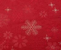 Red Snowflakes Tablecloth