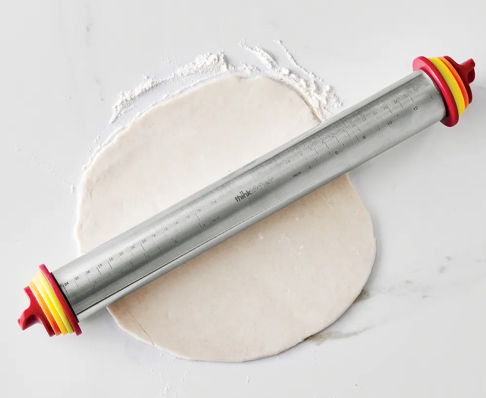 Stainless Steel Rolling Pin with 4 Discs