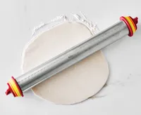 Stainless Steel Rolling Pin with 4 Discs