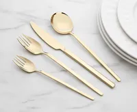 Sabrina 16-Pc Golden Flatware Set