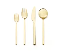 Sabrina 16-Pc Golden Flatware Set