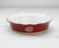 Made With Love Stoneware Pie Dish