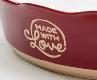 Made With Love Stoneware Pie Dish