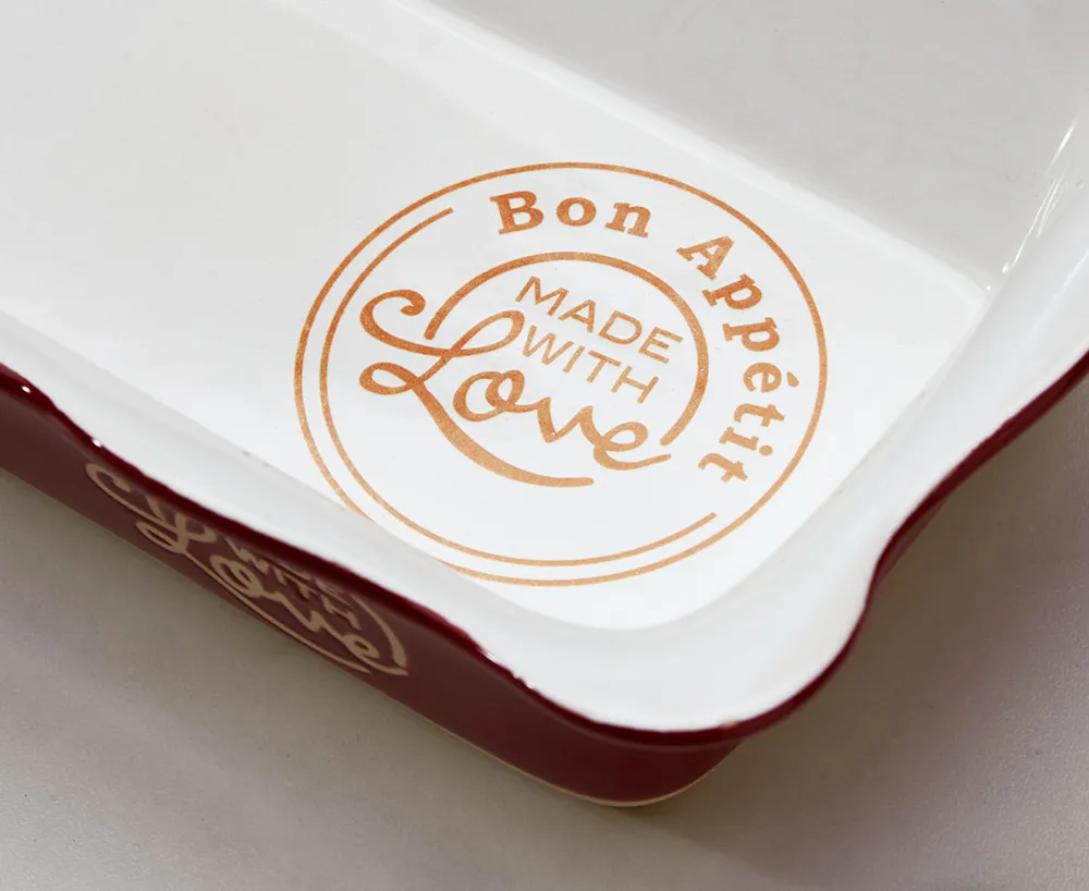 Made With Love Stoneware Loaf Pan