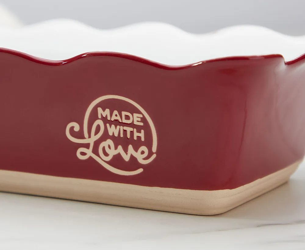 Made With Love Stoneware Loaf Pan