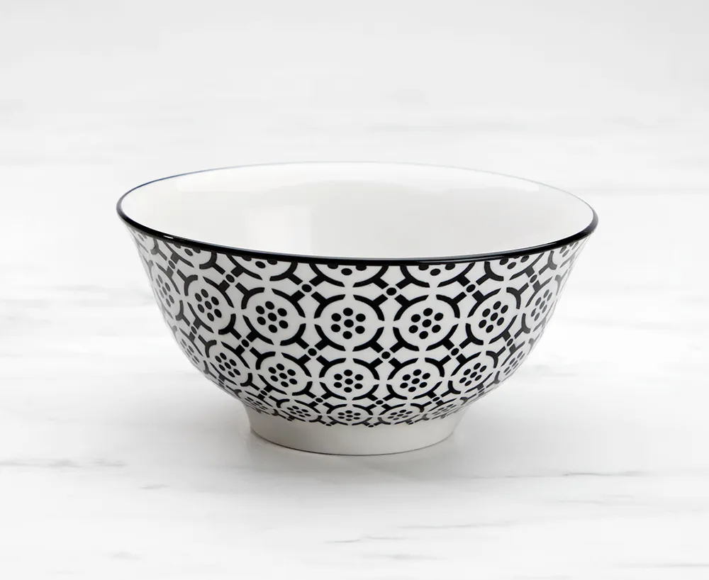 Buttons Bowl, Black and White