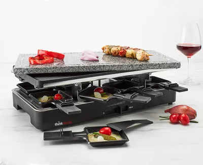 Triple Swiss Grill and Raclette Set