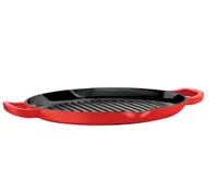 Ricardo Enameled Cast Iron Grill Pan, 12.5"