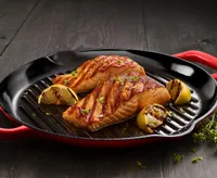 Ricardo Enameled Cast Iron Grill Pan, 12.5"