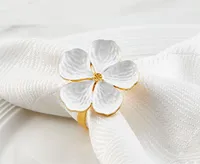 Oasis Napkin Ring, White