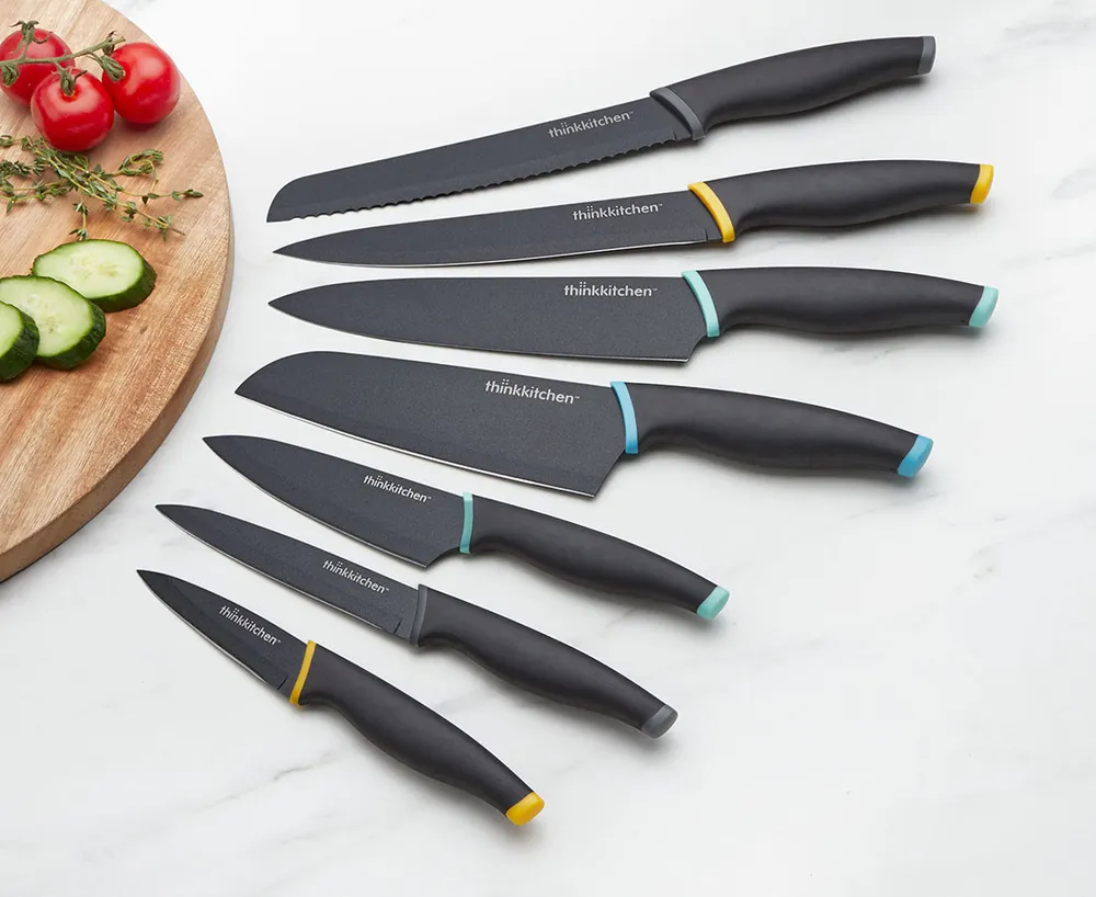 thinkkitchen Microstripe 7-Pc Knife Set