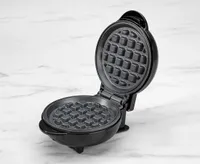 thinkkitchen Mini Waffle Maker, Black