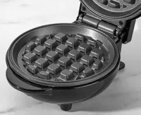 thinkkitchen Mini Waffle Maker, Black